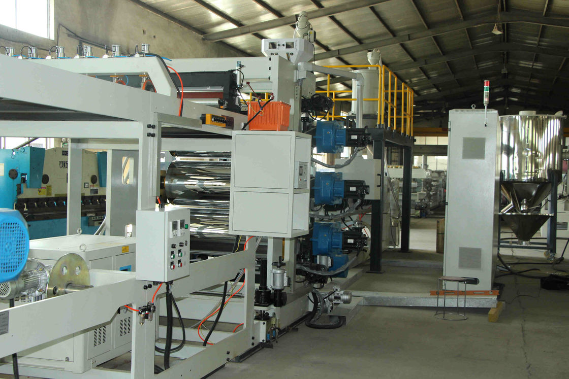 Three Layer ABA HIPS PET Sheet Extrusion Line High Capacity High Speed